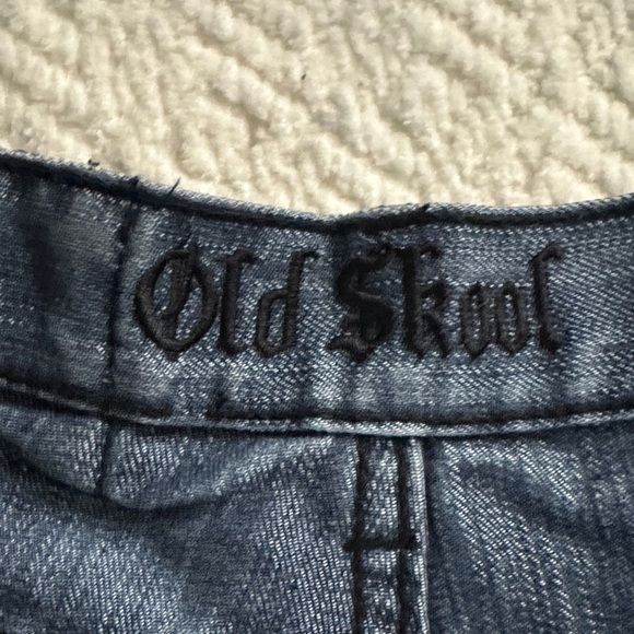 Vintage Old Skool Blue Men's Straight Jeans Size 36 - Picture 2 of 11